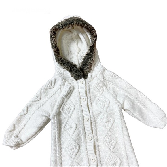 Hope & Henry Organic Cotton Cable Knit One-Piece - Picture 7 of 7